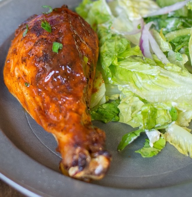 This Buffalo Roast Chicken is packed with flavor and makes an easy and delicious dinner! Try this spicy twist on a classic!  