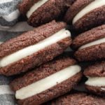 Chocolate Peppermint Whoopie Pies (low carb + keto)