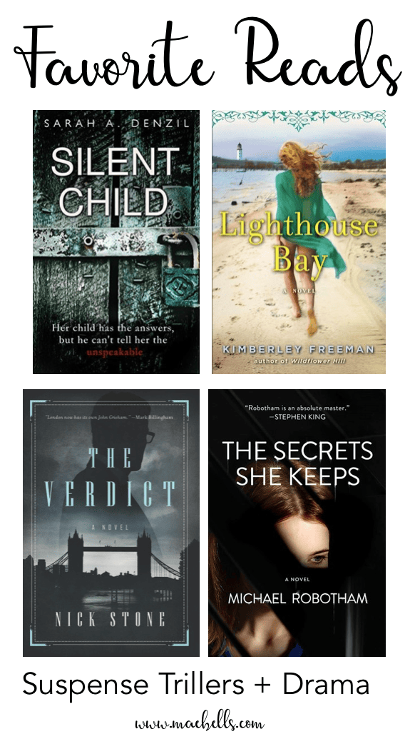 Great books for those who love suspense thrillers and dramas! #bookclub #books 