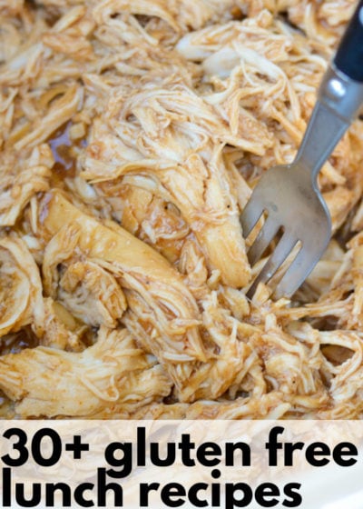 30+ Gluten Free Lunch Recipes! These easy recipes are perfect for healthy weekday lunches! 