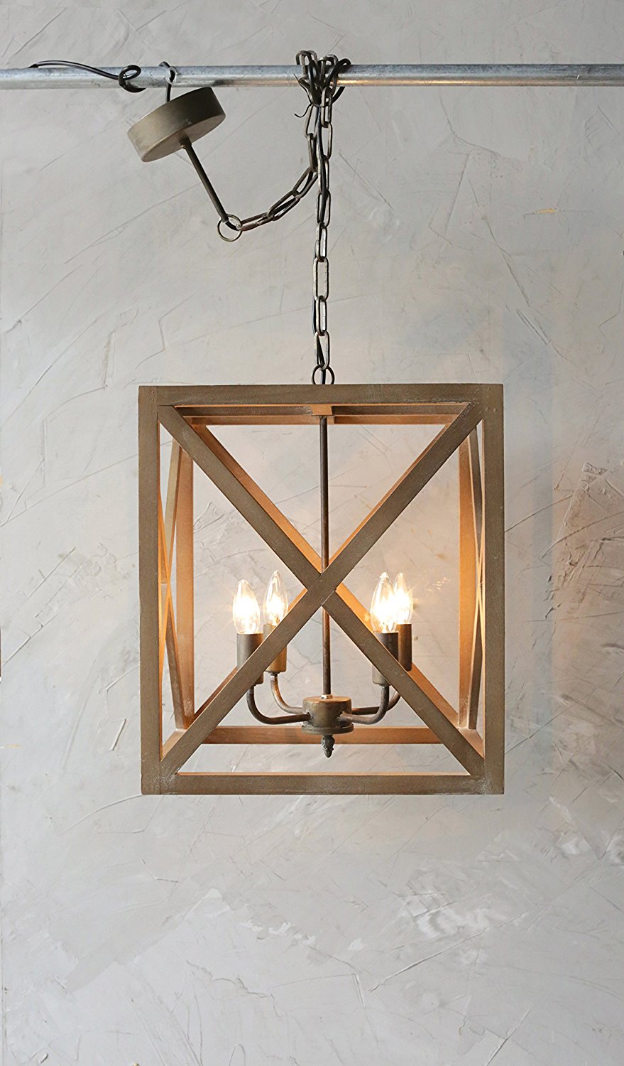 Beautiful and affordable farmhouse style lighting! Get the Fixer Upper look without breaking the bank!