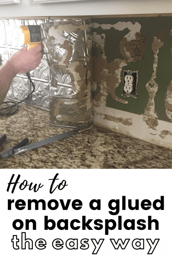 How to Remove a Glued on Backsplash Maebells