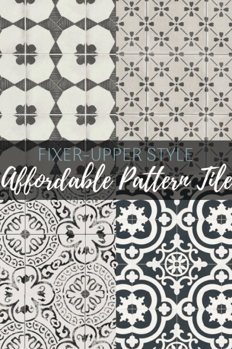 Get the Fixer-Upper look! The best affordable pattern tile to get the perfect farmhouse style on a budget! 