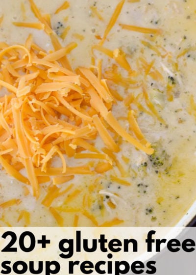 20+ of the Best Gluten Free Soup Recipes perfect for the fall and winter months! You will love how easy this makes meal planning!