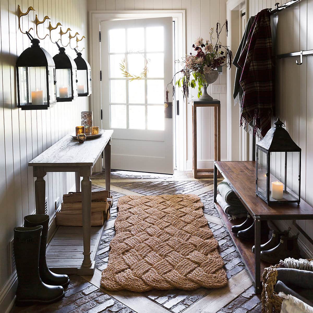 12 beautiful and functional entryways to inspire you to tackle your own! #diy #fixerupper