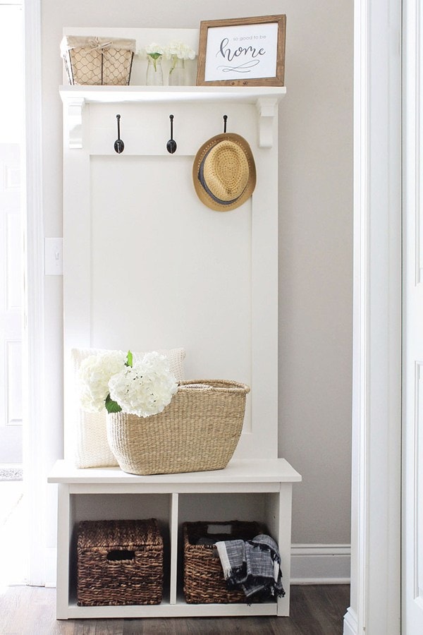 12 beautiful and functional entryways to inspire you to tackle your own! #diy #fixerupper