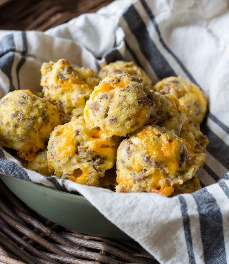 Keto Sausage Egg and Cheese Bites Maebells