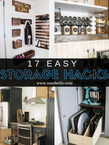 Easy storage hacks perfect for creating a perfectly organized home!