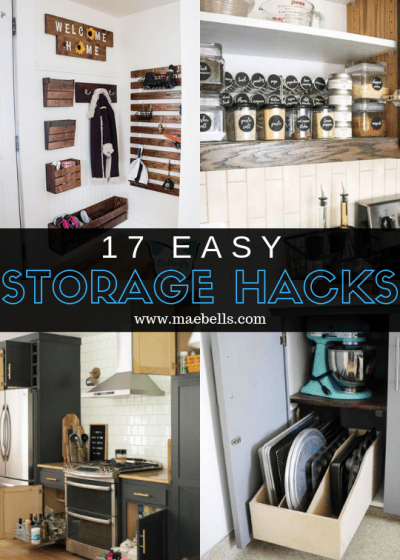 Easy storage hacks perfect for creating a perfectly organized home!