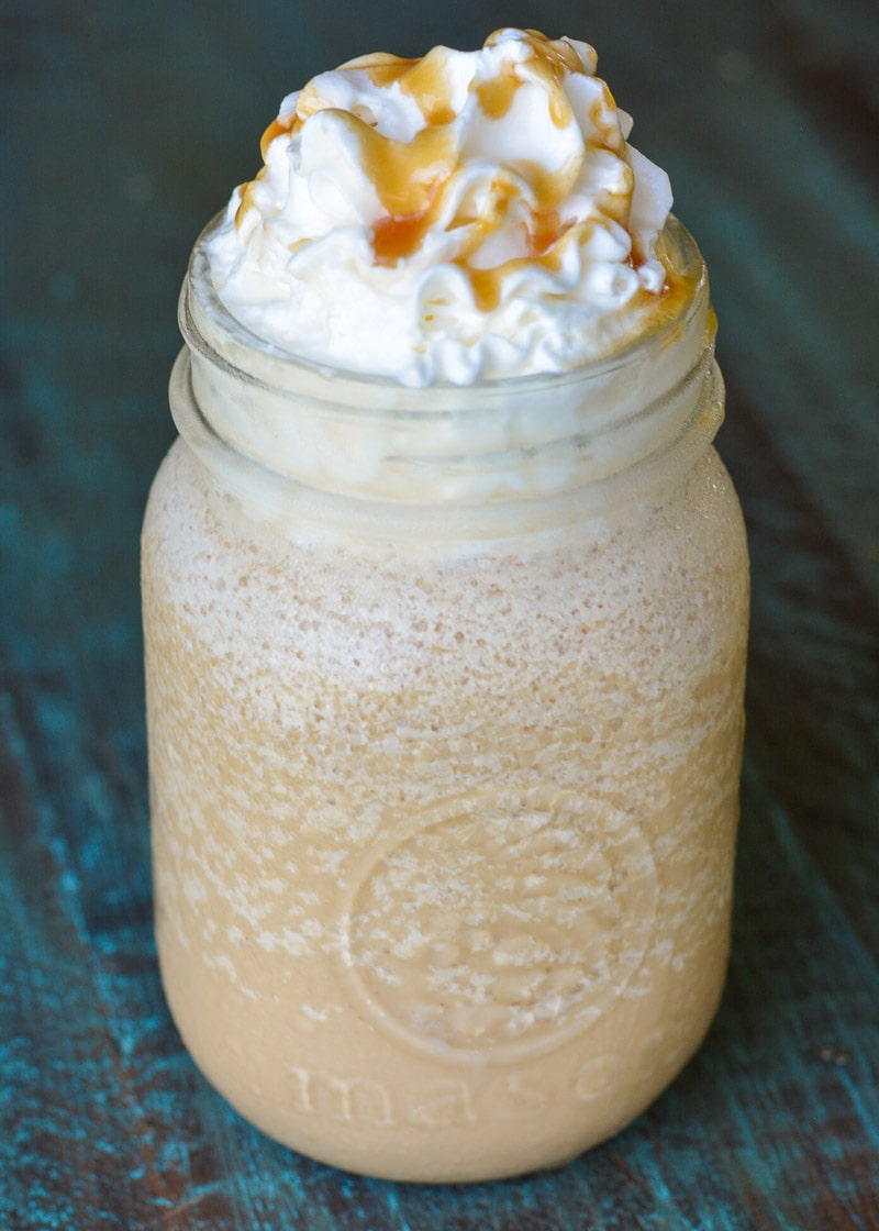 This low carb guiltless pleasure combines a rich keto caramel sauce with delicious coffee for a decadent caffeine fix! At under 2 net carbs a serving, this Keto Caramel Frappuccino will be your morning go-to!