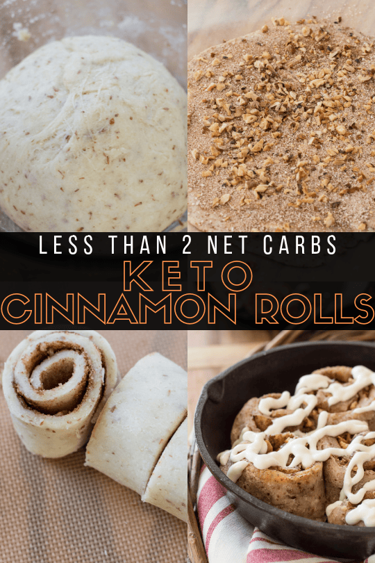 Sweet and sticky gluten free Keto Cinnamon Rolls packed with cinnamon and pecans! Less than 2 net carbs per roll!