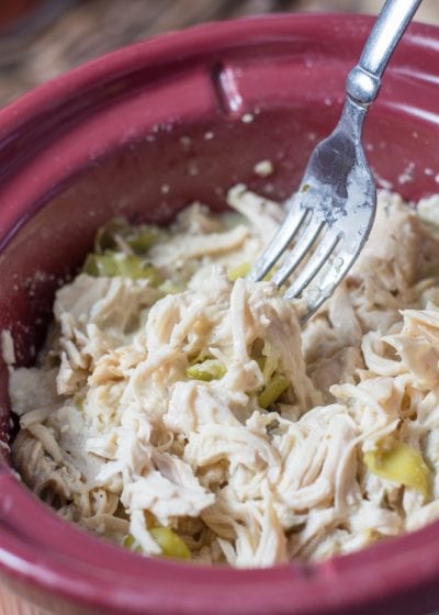 This easy Keto Slow Cooker Ranch Chicken is the perfect set it and forget it meal! It is great for sliders, tacos, salads and keto meal prep!
