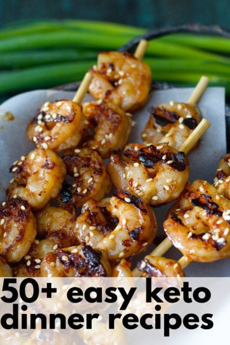 50+ Easy Keto Dinner recipes under 8.5 net carbs each!