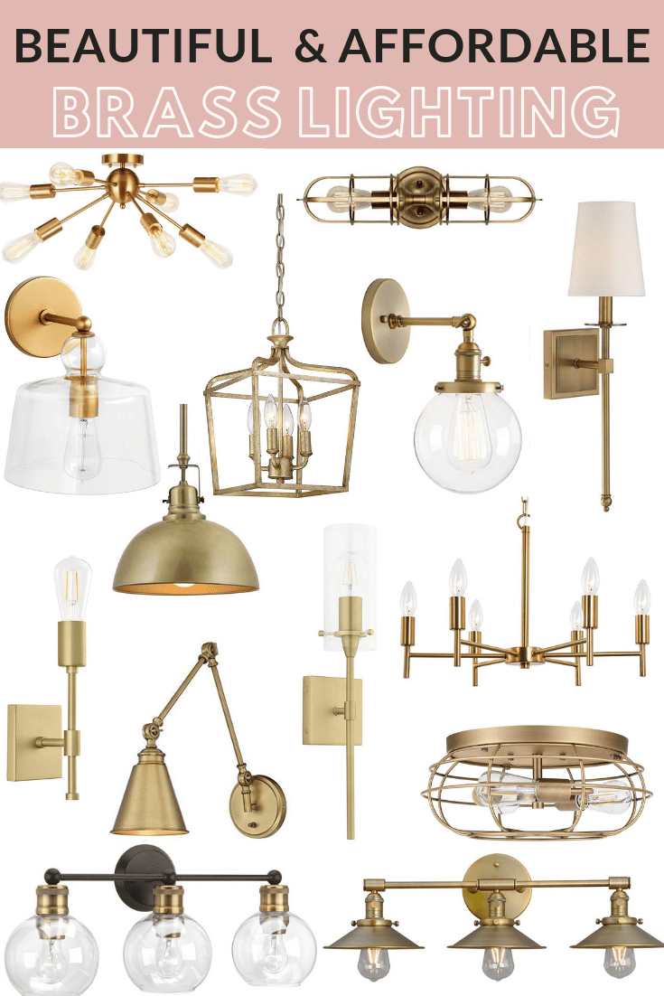 Beautiful and affordable brass lighting perfect for adding a touch of vintage charm to your home!