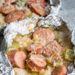 Keto Sausage and Cabbage Foil Packs