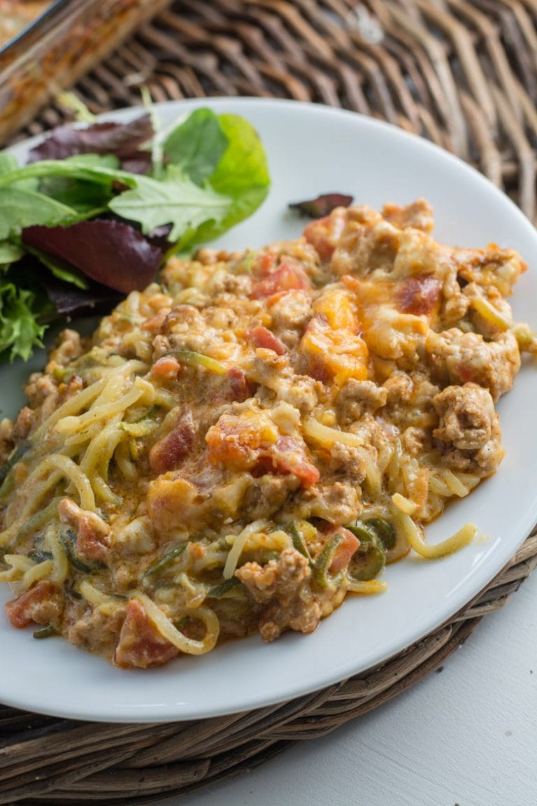 Keto Taco Casserole (with Zucchini Noodles!) Maebells