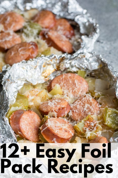 12+ Easy Foil Pack recipes perfect for summer entertaining! What is better than an easy dinner with basically no clean up!