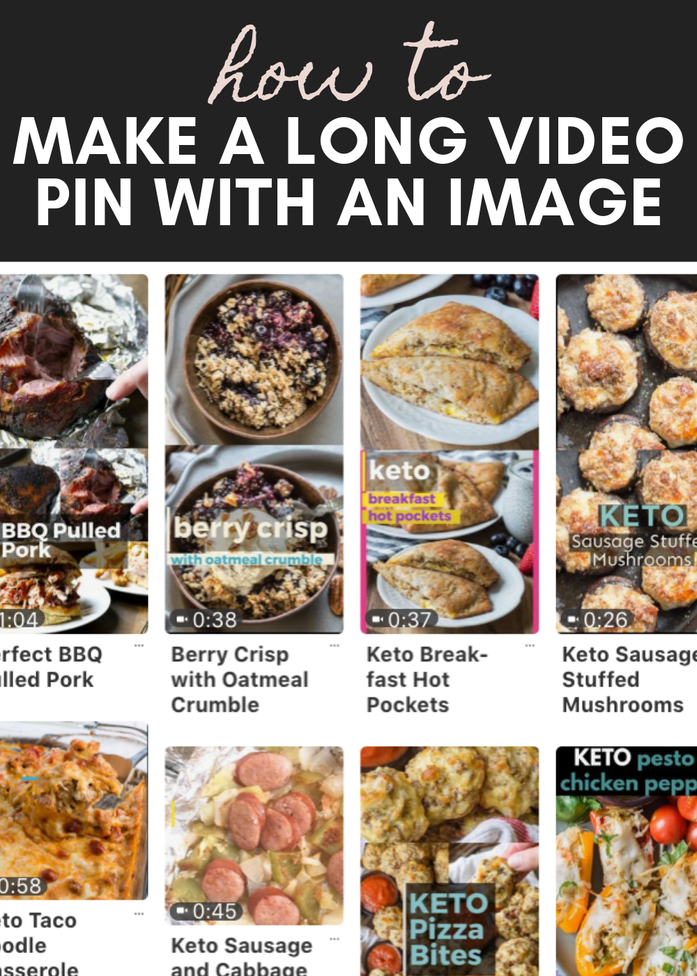 Learn how to make a video pin with image for Pinterest!