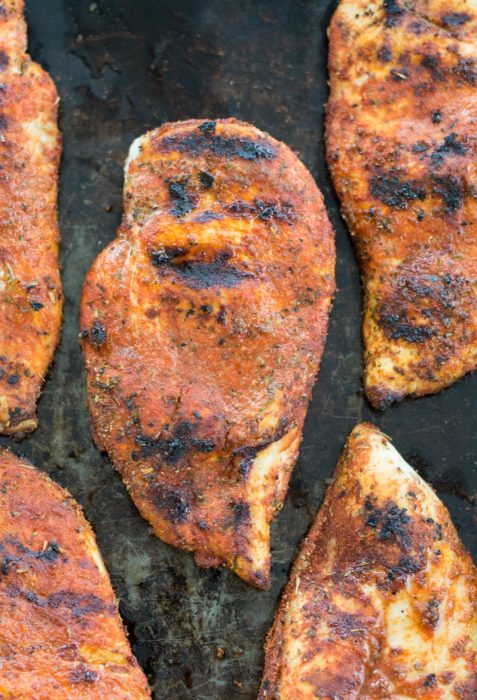 Learn how to make Blackened Chicken that’s perfect for salads, wraps, pasta and more. Pair with a low-carb side for the perfect keto meal!