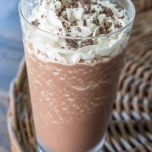 You won't believe how delicious this low carb Keto Mocha Frappuccino is! At just 3.7 net carbs this keto Starbucks knockoff will be a new favorite! #keto