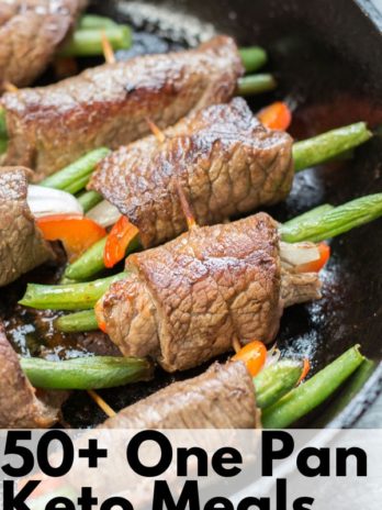 Sticking to your low-carb keto diet has never been easier! These 50+ One Pan Keto Meals are perfect for busy nights when you just don’t have a lot of time or energy. They come together in one pan, so there are less dishes to clean!