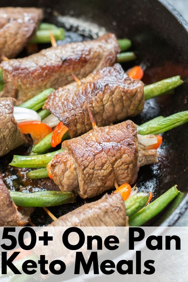 Sticking to your low-carb keto diet has never been easier! These 50+ One Pan Keto Meals are perfect for busy nights when you just don’t have a lot of time or energy. They come together in one pan, so there are less dishes to clean!