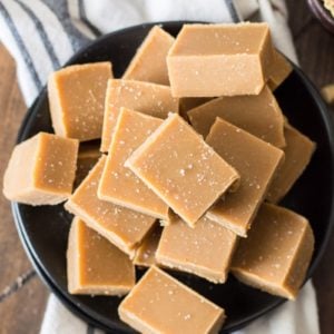 Ultra creamy, three ingredient Keto Peanut Butter Fudge that is only 2 net carbs per slice! #keto