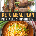 Easy Keto Meal Plan with Shopping List (Week 1)