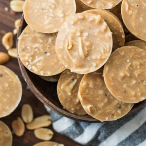 These Keto No Bake Peanut Butter Cookies are just one net carb each and can be made with just 10 minutes of prep! This is the ultimate easy low carb keto dessert!