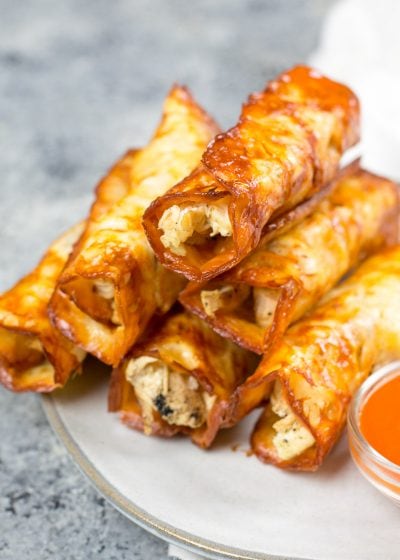 These Keto Buffalo Chicken Taquitos only have three ingredients, can be made in under 10 minutes and have nearly no carbs!