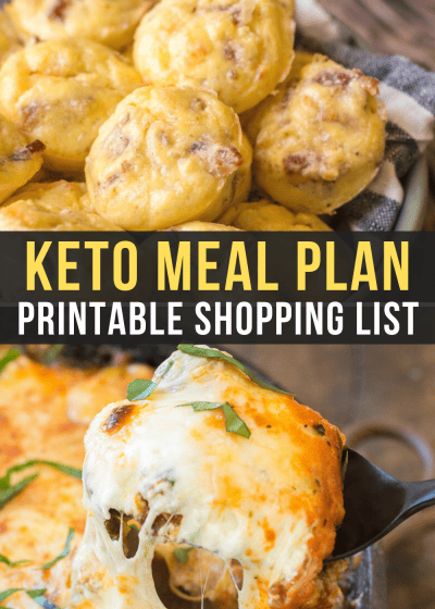 Curious about keto but not sure where to start? I can help! This Easy Keto Meal Plan includes 5 EASY low carb dinners plus a keto breakfast recipe complete with net carb counts and a printable shopping list.