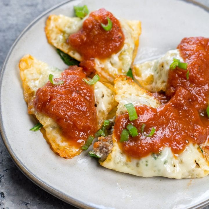 4-Ingredient Keto Ravioli Recipe (Low Carb) - Maebells