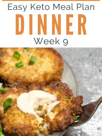 Easy Keto Meal Plan with Printable Shopping List (Week 9)