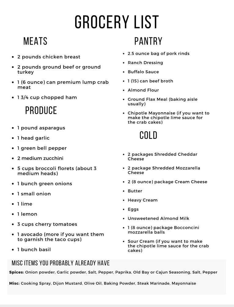 Curious about keto but not sure where to start? I can help! This Easy Keto Meal Plan includes 5 EASY low carb dinners plus a keto dessert to satisfy your sweet tooth. This guide is complete with net carb counts and a printable shopping list.