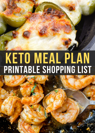 Curious about keto but not sure where to start? I can help! This Easy Keto Meal Plan includes 5 EASY low carb dinners plus a keto breakfast you can meal prep! This guide is complete with net carb counts and a printable shopping list.