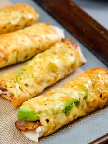 Try these Turkey Bacon and Avocado Taquitos for a quick and easy keto lunch!