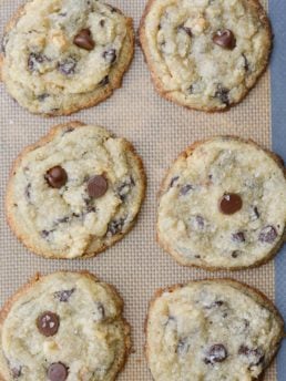 This is the perfect Keto Chocolate Chip Cookie recipe! These low carb cookies are packed with dark chocolate chips and pecans all for only about one net carb each!