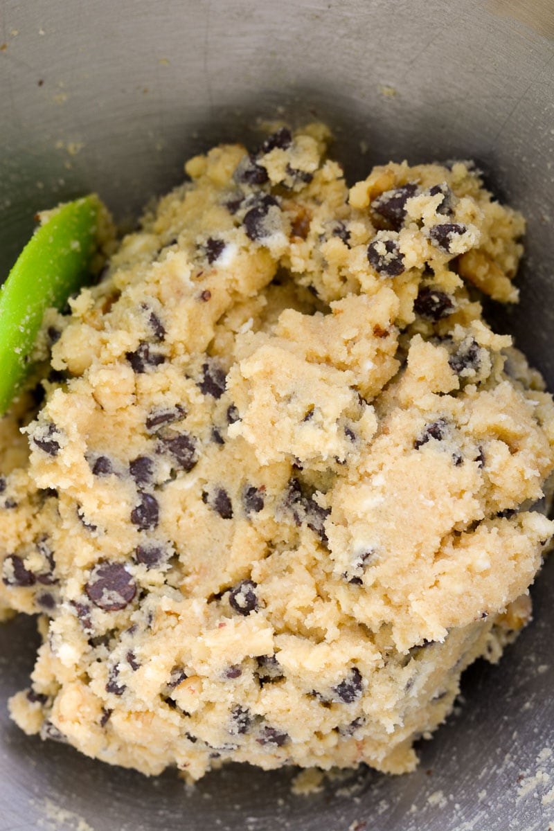 best keto chocolate chip cookie dough with pecans