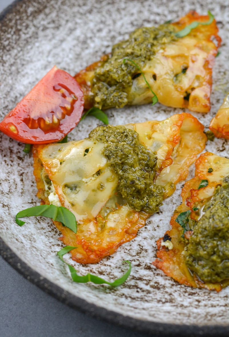 These incredibly delicious Keto Pesto Chicken Ravioli contain just five basic ingredients and take only a few minutes to make! This low carb ravioli will be a new keto staple!