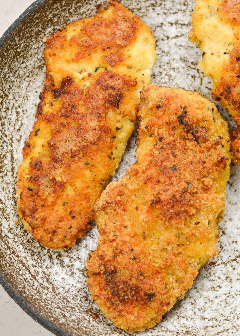 These Easy Keto Chicken Tenders can be made in the air fryer or oven and contain about 2 net carbs per serving! 