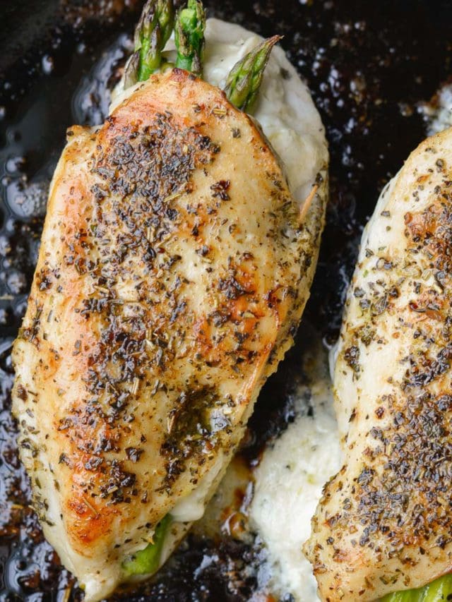 Asparagus Stuffed Chicken (keto + low carb) Maebells