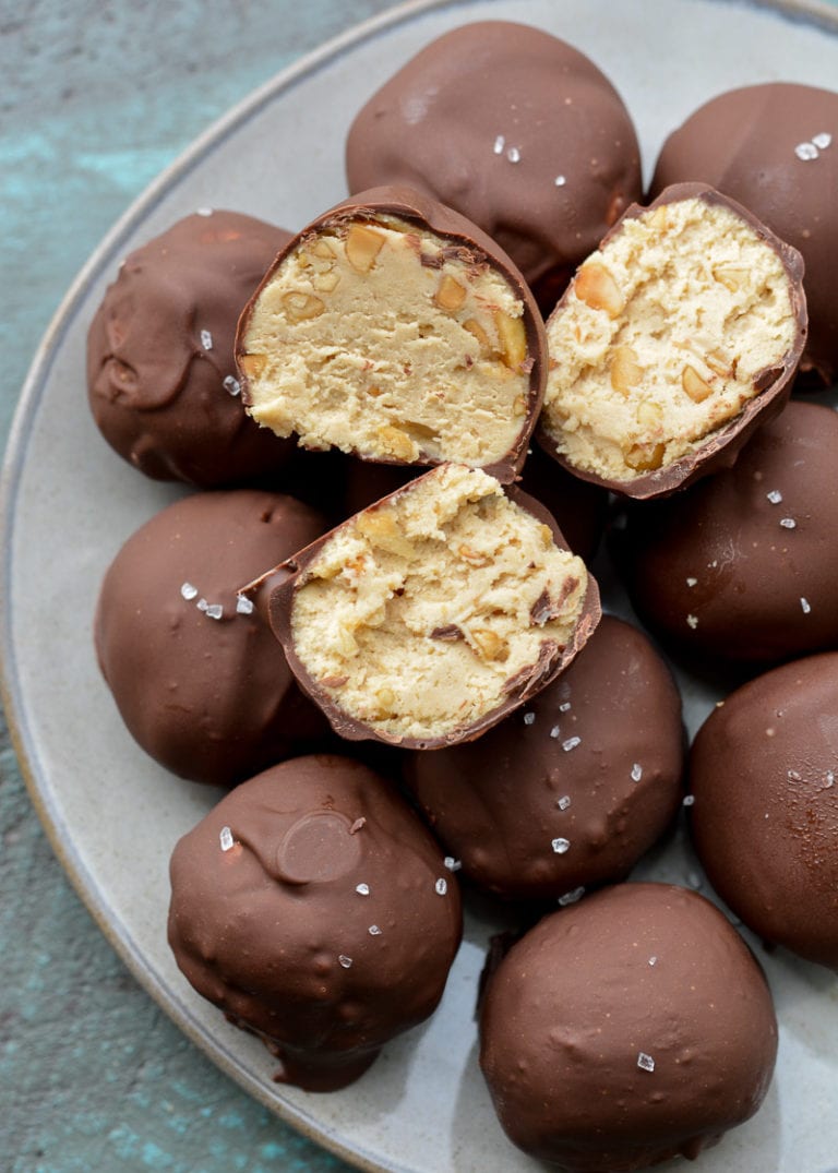 Keto Peanut Butter Cheesecake Truffles (no bake) Maebells