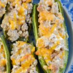 Keto Sausage Stuffed Jalapeno Poppers
