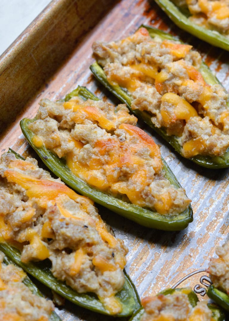 Keto Sausage Stuffed Jalapeno Poppers Maebells