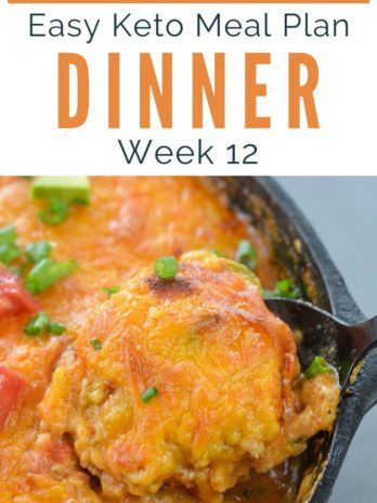 Ready to try keto but not wanting to spend hours meal planning? I'm here to help! This week's Easy Keto Meal Plan includes 5 easy low-carb dinner as well as a keto-friendly dessert. I've included net carb counts, serving amounts, and a printable shopping list!