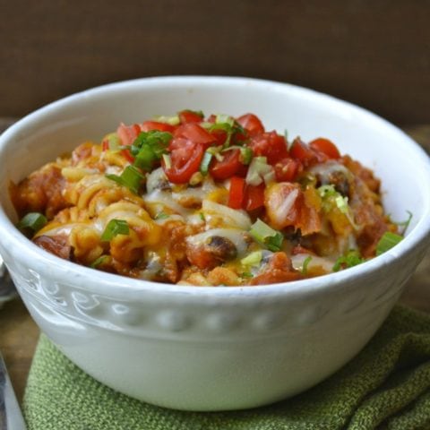 Spicy Sausage Black Bean Pasta