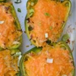 Green Chile Chicken Stuffed Peppers