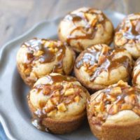 Caramel Smothered Apple Cinnamon Cupcakes