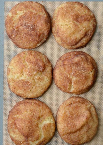 These soft and chewy Keto Snickerdoodles are loaded with vanilla and cinnamon! Each grain free cookie has just 1.5 net carbs each! 