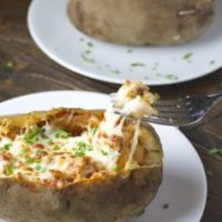 Pizza Stuffed Baked Potatoes